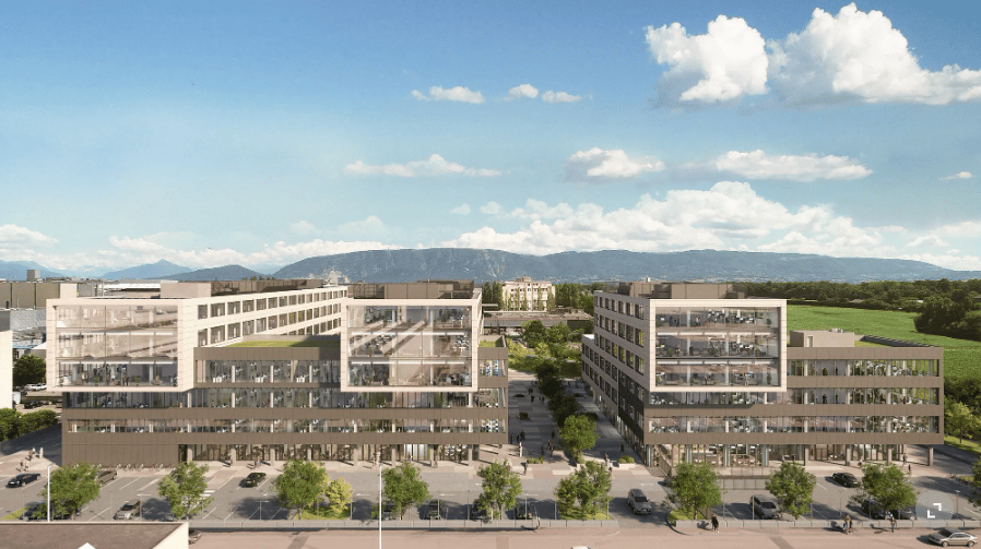 Le site industriel reste accessible au public, avec une place centrale pour les usagers. DR Le site industriel reste accessible au public, avec une place centrale pour les usagers. DR