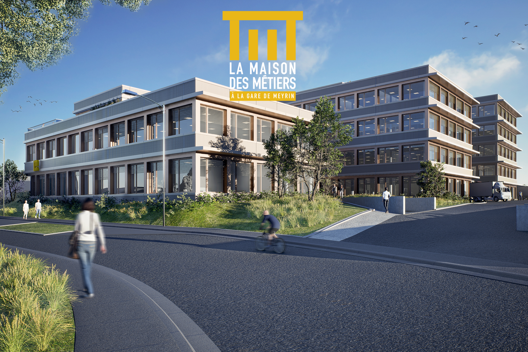 A côté de la gare CFF de Meyrin