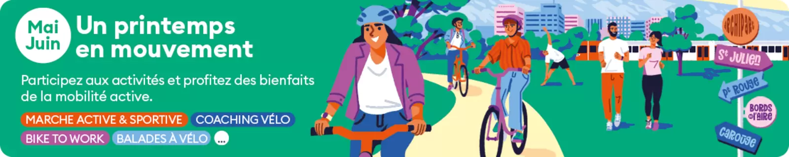 Printemps en mouvement Printemps en mouvement : la Centrale Mobilité de la ZIPLO lance sa campagne