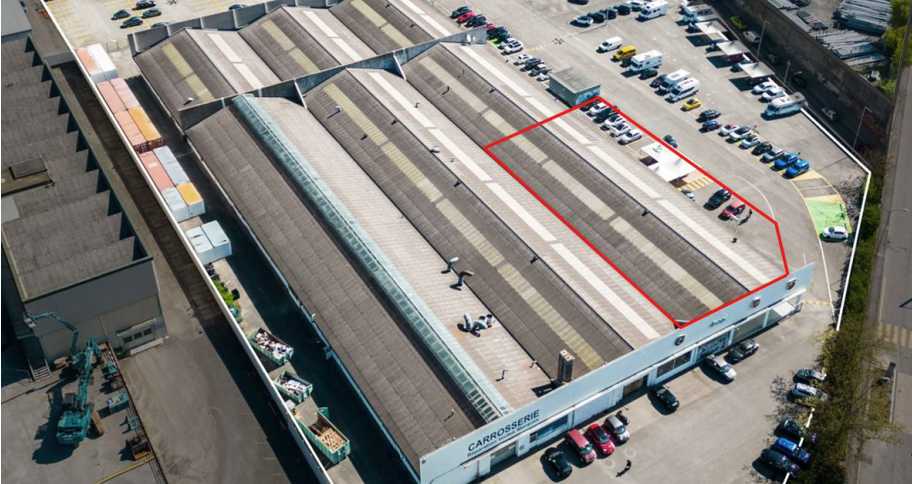 Halle industrielle 1’280 m² + 580 m² ext. à Meyrin – idéal logistique/transport